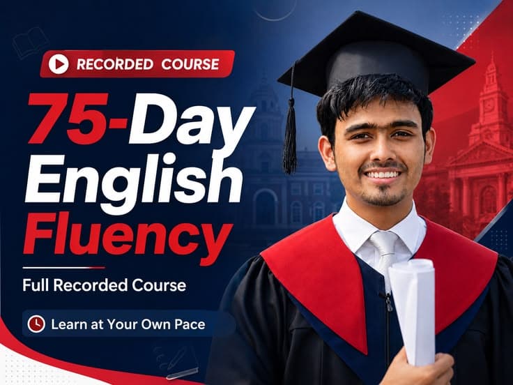 The 75-Day English Fluency Challenge (Recorded)
